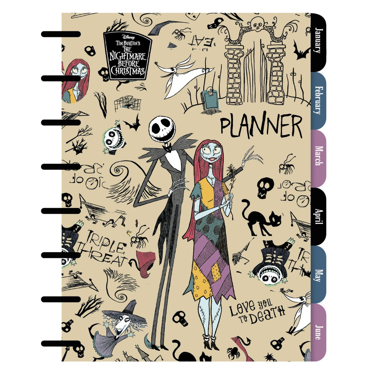 Planer A5 – 200 Seiten – Beige – CoolPack Disney The Nightmare Before Christmas